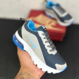 Tenis Infantil Masculino Cinza / Azul Nike
