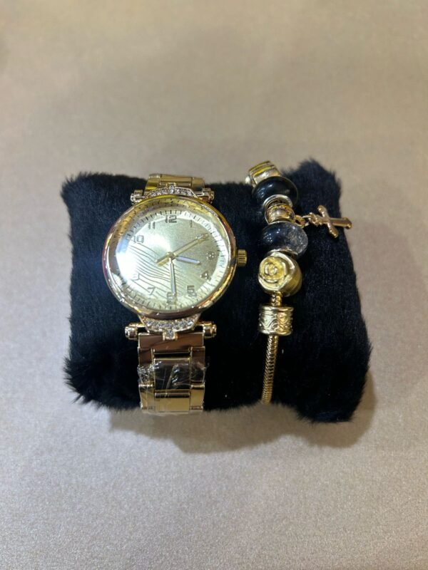 Kit Relógio Com Pulseira