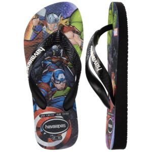Chinelo Marvel Masculino Preto Infantil Havaianas