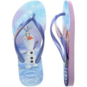 Chinelo Infantil Disney Mania Gasp Azul Gliter