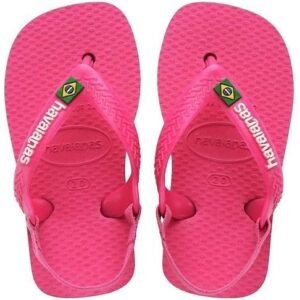Chinelo New Baby Brasil Rosa Flux  Havaianas