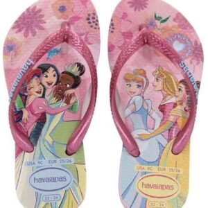 Chinelo Princesa Kids Rosa Glow Havaianas