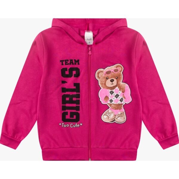 Jaqueta Famina Infantil Moletom Kit Anale