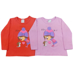 Blusa Feminina INFANTIL Inverno I Love You Cato Lele