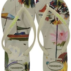 Chinelo Feminino Summer Bege Palha Havaianas