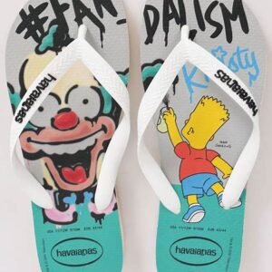 Chinelo The Simpson Bege Palha Havaianas